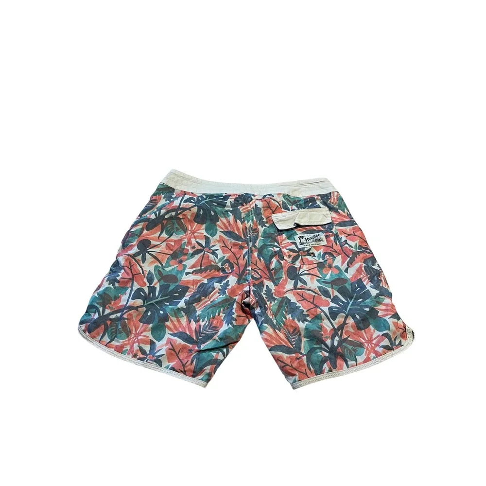 Howler Brothers Mens Tropical Floral Board Shorts Size 32 Multicolor Swim Trunks